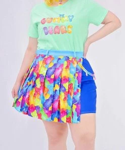 In Control Clothing New In Gummy Bear Pleated Chain Skirt