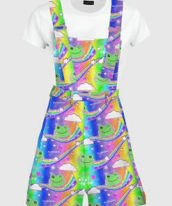 In Control Clothing Happy Frog Kidcore Overalls New In