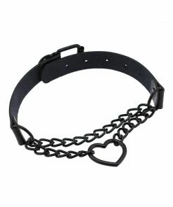 In Control Clothing Heart Chain Choker Necklace