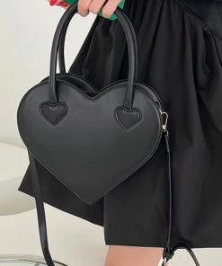 In Control Clothing Bestsellers Heart Shape Kawaii Tote Purse Bag