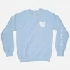 In Control Clothing Heart Tears Blue Graphic Sweatshirt