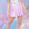In Control Clothing Heavenly Lilac Pleated Skirt Bestsellers