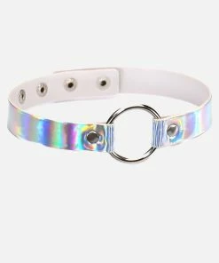 In Control Clothing Holographic Raver Choker Necklace Bestsellers