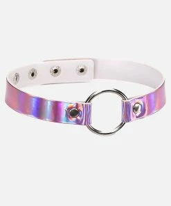 In Control Clothing Holographic Raver Choker Necklace Bestsellers