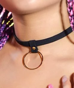 In Control Clothing Bestsellers Hoop Ring Detail Choker Necklace