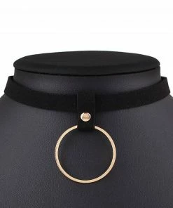 In Control Clothing Bestsellers Hoop Ring Detail Choker Necklace