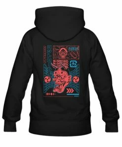 In Control Clothing In Control Hannya Mask Black Hoodie