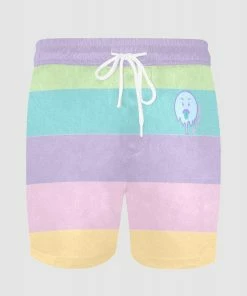 In Control Clothing In Control Pastel Stripe Mens Mid Length Swim Trunks