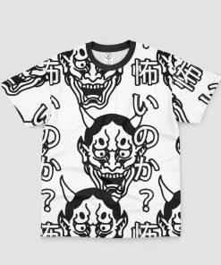 In Control Clothing Japanese Hannya Mask White T-Shirt Bestsellers