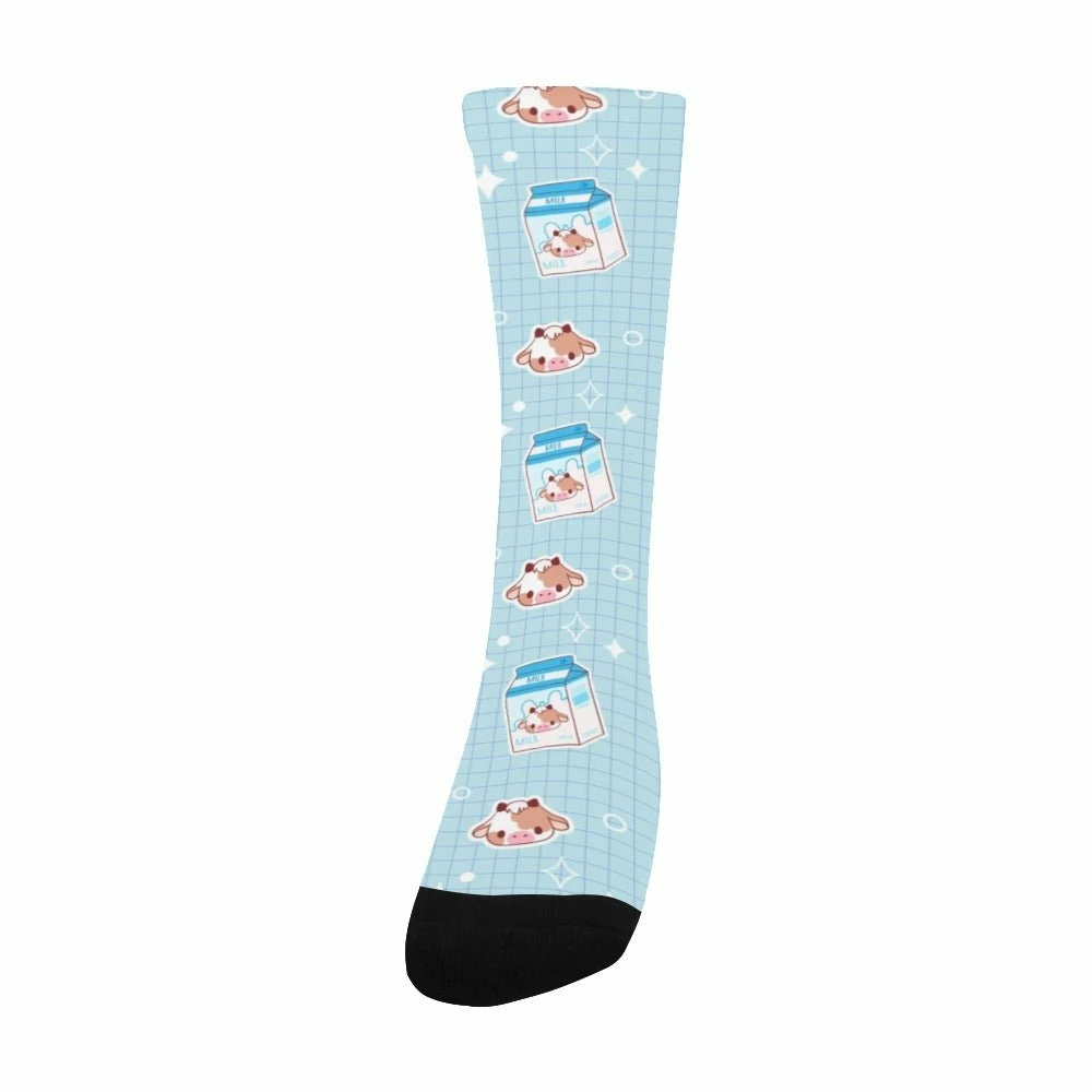 In Control Clothing Kawaii Cow Milk Crew Socks 6 In Control Clothing Kawaii Cow Milk Crew Socks