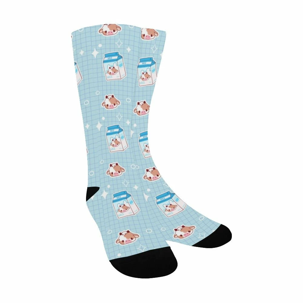 In Control Clothing Kawaii Cow Milk Crew Socks 4 In Control Clothing Kawaii Cow Milk Crew Socks