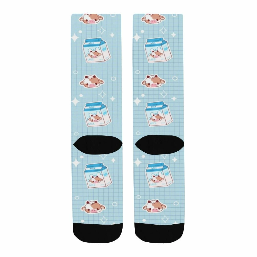 In Control Clothing Kawaii Cow Milk Crew Socks 5 In Control Clothing Kawaii Cow Milk Crew Socks