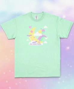 In Control Clothing Kawaii Moon Graphic Pastel Unisex T-Shirt New In