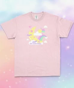 In Control Clothing Kawaii Moon Graphic Pastel Unisex T-Shirt New In
