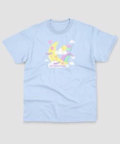 In Control Clothing Kawaii Moon Graphic Pastel Unisex T-Shirt New In