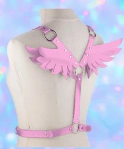 In Control Clothing Kawaii Pink Magical Wings Body Harness