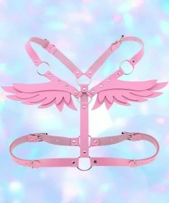 In Control Clothing Kawaii Pink Magical Wings Body Harness