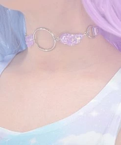 In Control Clothing Lavender Fairy Choker Necklace Accessories