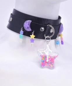 In Control Clothing Lavender Moon Galaxy Choker Necklace