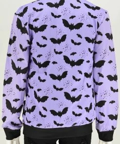 In Control Clothing Lilac Bat Pattern Cardigan Sweater Bestsellers