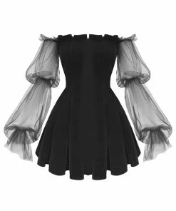 In Control Clothing Lora Off Shoulder Velvet Mini Dress Bestsellers