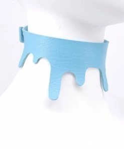 In Control Clothing Melting Blizzard Blue Choker Necklace