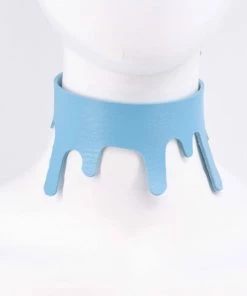 In Control Clothing Melting Blizzard Blue Choker Necklace