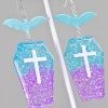 In Control Clothing Mermaid Of The Sea Coffin Earrings
