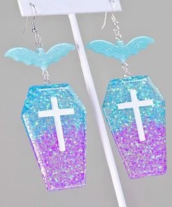 In Control Clothing Mermaid Of The Sea Coffin Earrings