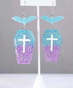 In Control Clothing Mermaid Of The Sea Coffin Earrings