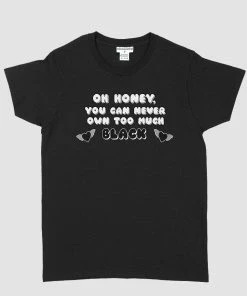 In Control Clothing Never Too Much Black Graphic T-Shirt New In