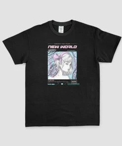 In Control Clothing New World Cyberpunk Anime Graphic T-Shirt Bestsellers