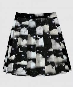 In Control Clothing New In Night Sky Pleated Skirt