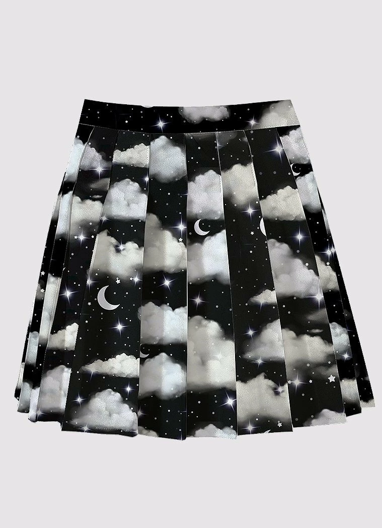 In Control Clothing New In Night Sky Pleated Skirt 3 In Control Clothing New In Night Sky Pleated Skirt