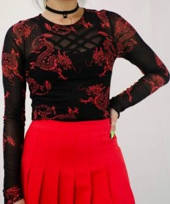 In Control Clothing Out Tonight Mesh Top