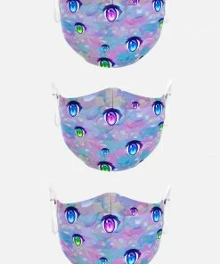 In Control Clothing (Pack Of 3) Anime Eye Pattern Mask