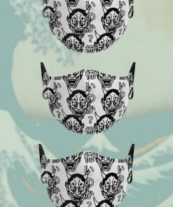 In Control Clothing (Pack Of 3) Are You Afraid Hannya Mask Shoes + Accessories