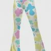 In Control Clothing Pastel Cow Print Flare Pants