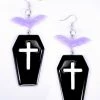 In Control Clothing Pastel Goth Bat Coffin Earrings Bestsellers