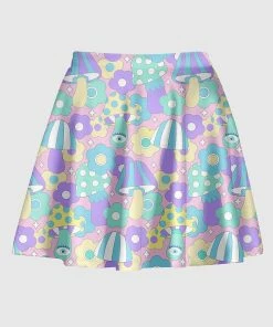 In Control Clothing Pastel Mushroom Mini Skirt Bestsellers