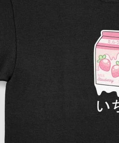 In Control Clothing Pastel Strawberry Milk Carton T-Shirt