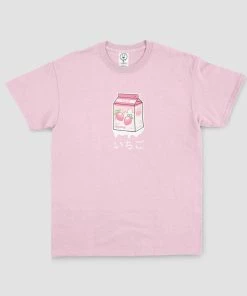 In Control Clothing Pastel Strawberry Milk Carton T-Shirt