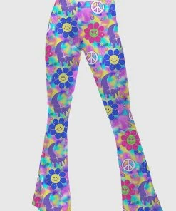 In Control Clothing Peace & Love Flare Bottoms New In