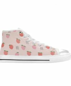 In Control Clothing Bestsellers Peach Pattern Women's Classic High Top Shoes
