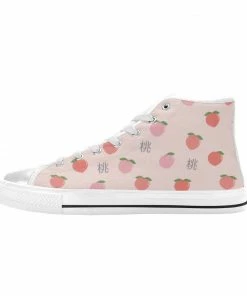 In Control Clothing Bestsellers Peach Pattern Women's Classic High Top Shoes