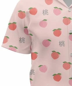 In Control Clothing Peachy Delight Short Sleeve Button Up Shirt
