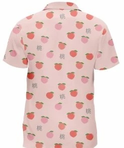 In Control Clothing Peachy Delight Short Sleeve Button Up Shirt
