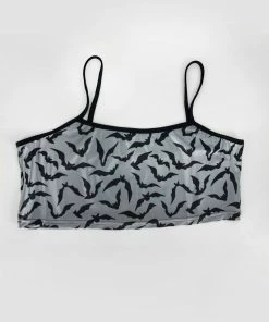In Control Clothing (Plus) Grey Bat Cami Crop Top
