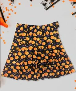 In Control Clothing (Plus) Pumpkin Queen Pleated Skirt New In