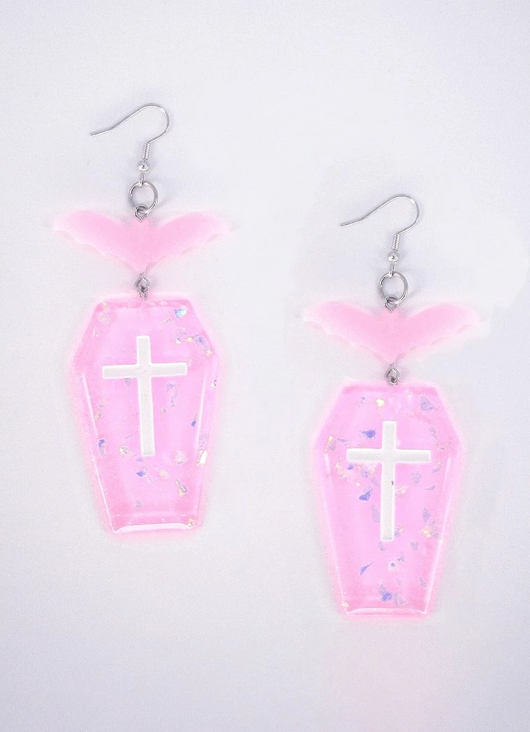 In Control Clothing Pretty In Pink Coffin Earrings Bestsellers 3 In Control Clothing Pretty In Pink Coffin Earrings Bestsellers